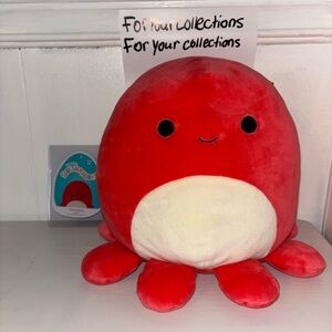 Kellytoy Squishmallow Veronica The Octopus 8 Inch Red